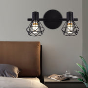 Chandelier with Lampshade, GRACIE, LC365/2BK, Diamond, 2XE14, Black, Metal