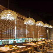 Vintage Straw Chandelier LV811, 1xE27, Rustic, 100cm