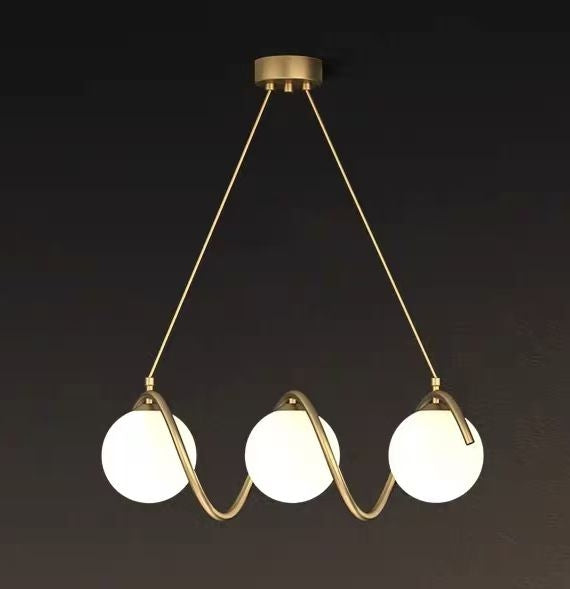 Lorenzo Chandelier, 3x G9, Gold