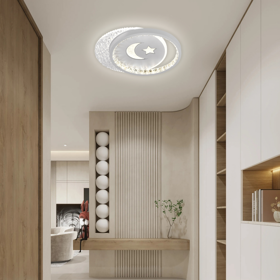 LED LED NYXORA CIRCULO, 36W, 2 circles, cold/hot/neutral light, black