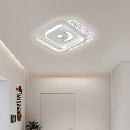 LED LED NYXORA QUADRO, 36W, 2 squares, cold/hot/neutral light, black