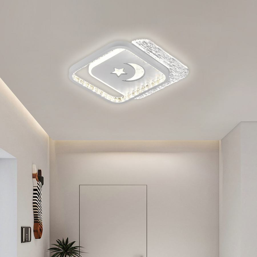 LED LED NYXORA QUADRO, 36W, 2 squares, cold/hot/neutral light, black