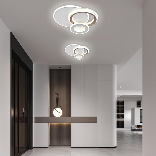 LED LED Fractalum RONDO, 36W, 3 circles, cold/hot/neutral light, black