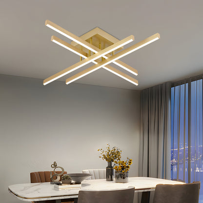 LED Chandelier with Remote Control Aroldo 80W Dimmable Black