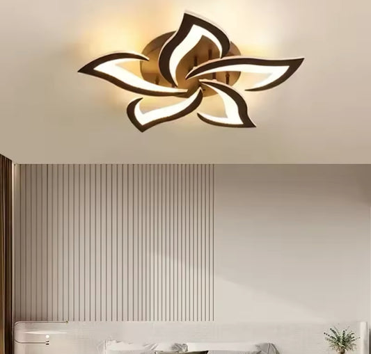 LED Chandelier LT660/5BK, 5 Elements, 55W, Light 3000/4000/6000K, Black, Adjustable Height