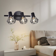 Chandelier with Shade, GRACIE, LC365/3BK, Diamond, 3XE14, Black