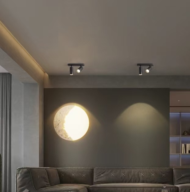 Joom Chandelier with Linear Projector 2XGU10 Black