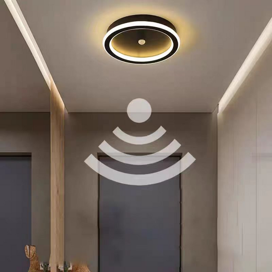 LED Chandelier with Motion Sensor PS500BK, 28W, Cold/Warm/Neutral light, Black LED Chandeliers Default Title Alessandro Design