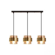 Suspended Chandelier LC866/3LTN, 3XE27, Adjustable Height, Glass and Metal