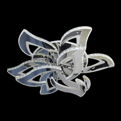 Meibes LED Chandelier with Remote Control, 300W, Dimmable, Chrome