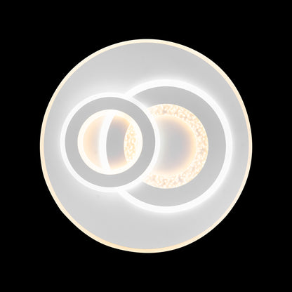 Lustra LED cu Telecomanda Remo, 200W, Alb, Acril, Dimabila