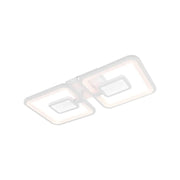 LED lust with remote control, felix, 2 squares, 77W, cold/hot/neutral light, unstable, white