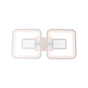 LED lust with remote control, felix, 2 squares, 77W, cold/hot/neutral light, unstable, white
