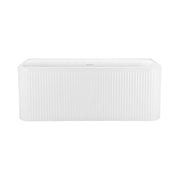 Freestanding Bathtub, Oval, Acrylic, White, 150×72×56 Cm
