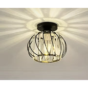 Monica Chandelier 1XE27, Black, Metal and Glass