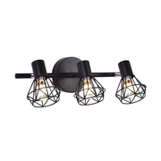 Chandelier with Shade, GRACIE, LC365/3BK, Diamond, 3XE14, Black