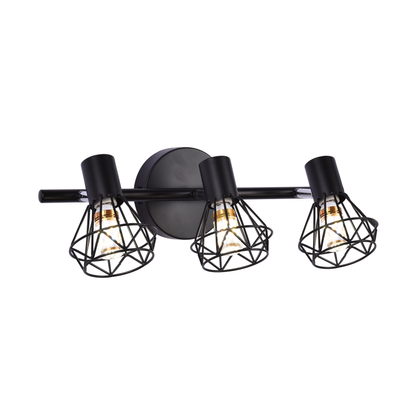 Chandelier with Shade, GRACIE, LC365/3BK, Diamond, 3XE14, Black
