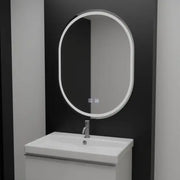 Mirror LED Oval 60x80cm Velara Touch Dimable Dismantling System