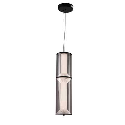Suspended LED Chandelier with Remote Control 48W, LM511/2BK, Adjustable Height, Warm/Cold/Neutral Light, White, Metal