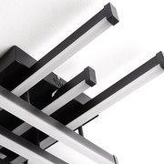 LED Chandelier with Remote Control LINEX, 90W, 8 elements, Cold/Warm/Neutral Light, Dimmable, Black