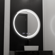 60cm round LED mirror Motionglow sensor Consuel Marcellow Dimable Clock Defrosting System