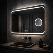 Rectangular LED mirror, 80x60cm, Stella Touch, Demister System