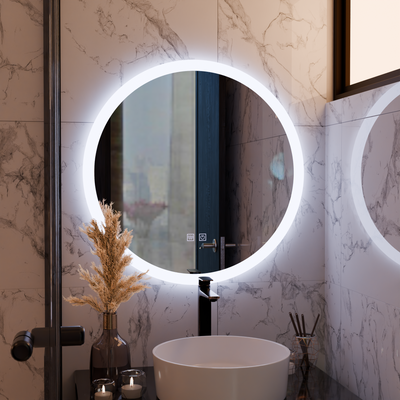 Round LED mirror, 60cm, Noxia Touch, Demister System, Dimmable