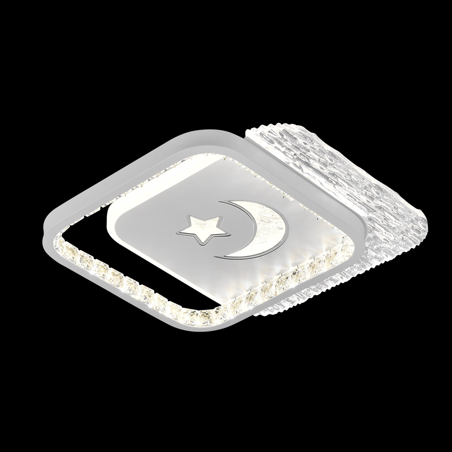 LED LED NYXORA QUADRO, 36W, 2 squares, cold/hot/neutral light, black