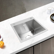 Stainless Steel Kitchen Sink 60x45x21 cm, Brushed Stainless Steel