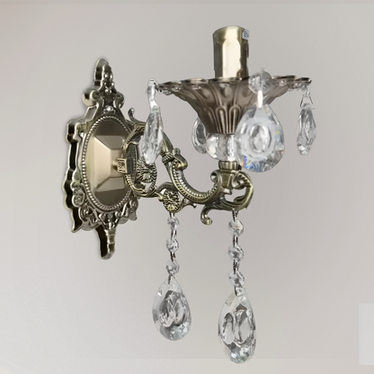 SANSSOUCI Wall Lamp, 1x E14, Antique Bronze