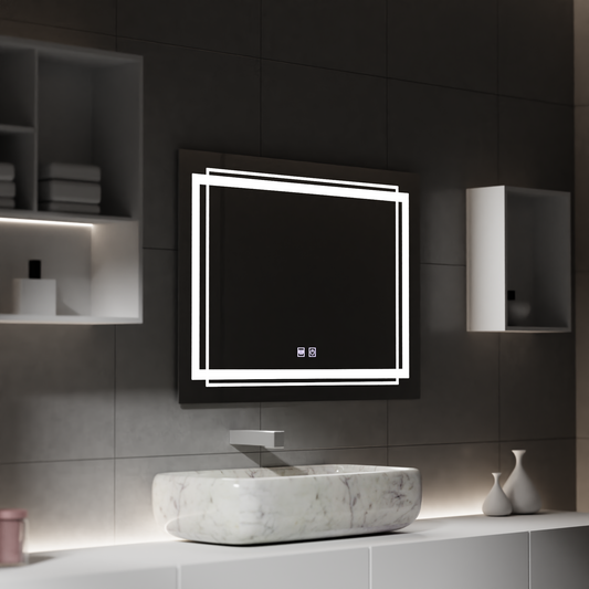 Mirror LED rectangular 50x70cm Touch Koven Disabling System