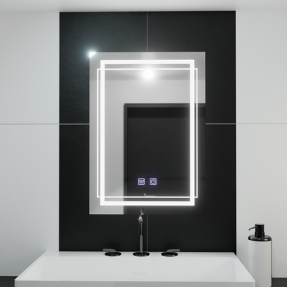 Mirror LED rectangular 50x70cm Touch Koven Disabling System