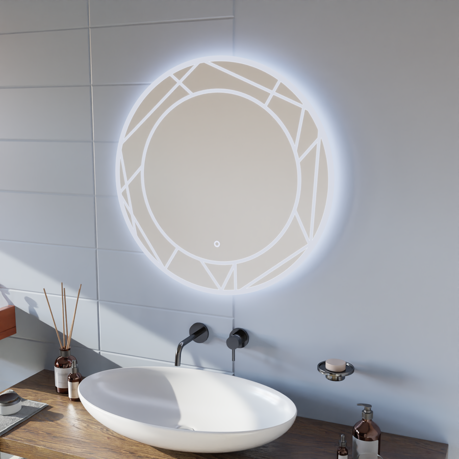 Touch Astrix LED mirror 70x70 cm 