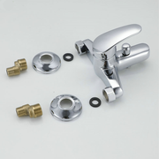 Bathtub Faucet, Shower Head and Hose Included, Alloy, Ceramic Cartridge, Chrome, CD001