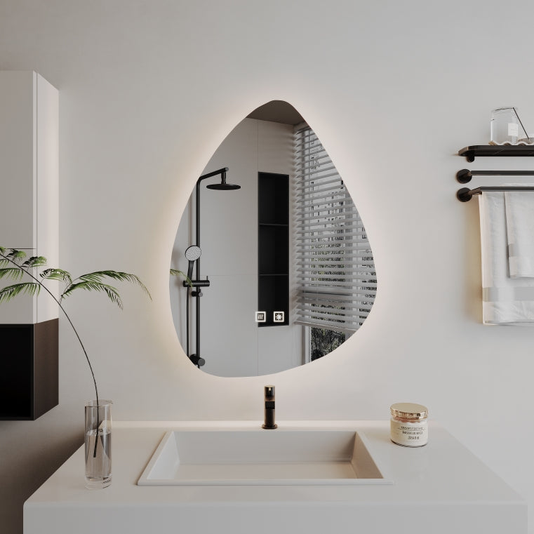 Irregular LED mirror, Demist, 50x70cm, Z001 Basic Touch