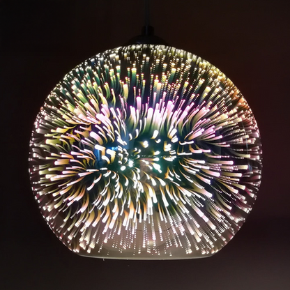 Elias Pendant Chandelier, 1x E27, Diameter 50cm, Black