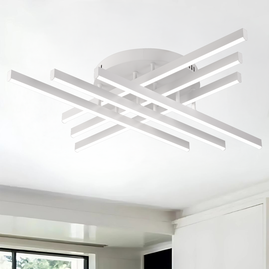 GIO LED Chandelier, 82W, Cold/Warm/Neutral Light, White