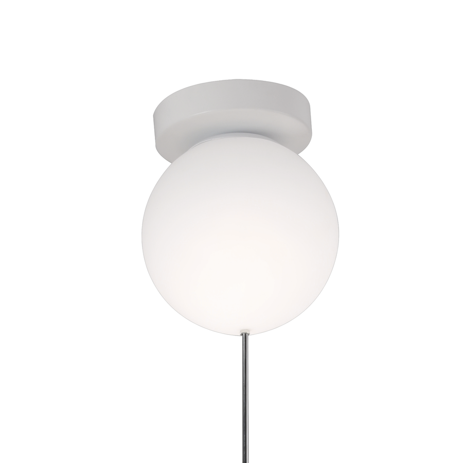LED Chandelier URSULETI CP210 Globe 15cm, Height 47cm, 1xE27, Suspended, Metal and Acrylic
