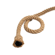 Vintage Rope Chandelier PEDRO, 8 x E27 Dark Wood