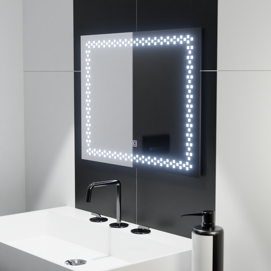 Rectangular LED mirror 80x60cm Stella Basic Touch Mirrors Korman C Default Title Alessandro Design