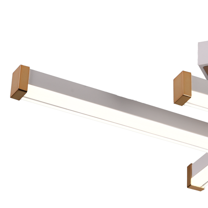 LED Chandelier with Remote Control LT178/4WH, 54W, 4 Elements, Cold/Warm/Neutral Light, Dimmable, White