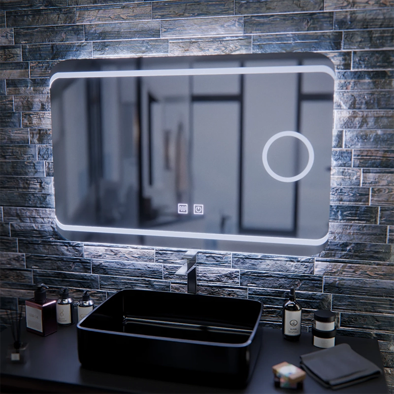 LED Mirror E30S/65X45, Touch and Demist Function, Cosmetic Light, 65x45cm, Cold Light 6000K