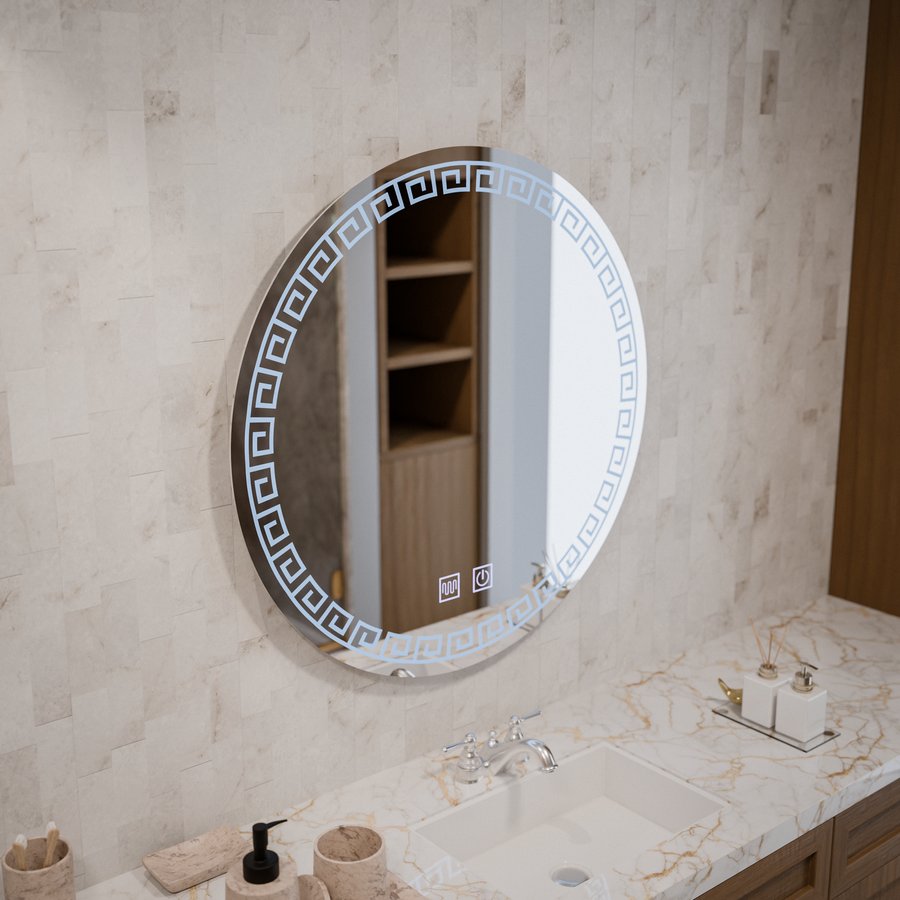 Rectangular LED mirror 70cm orhina touch system disabling