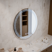 LED Round Mirror, 70cm, Orhina Touch, Demister System, Dimmable