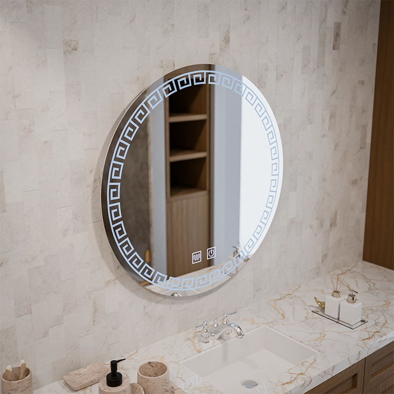 LED Round Mirror, 70cm, Orhina Touch, Demister System, Dimmable