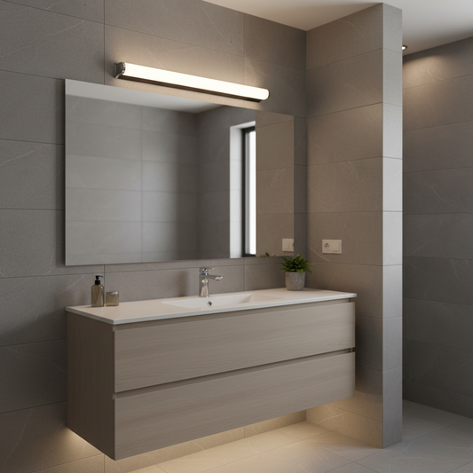Bathroom LED wall light, GARDA, 10W, linear, Warm/Neutral/Cold light, Chrome
