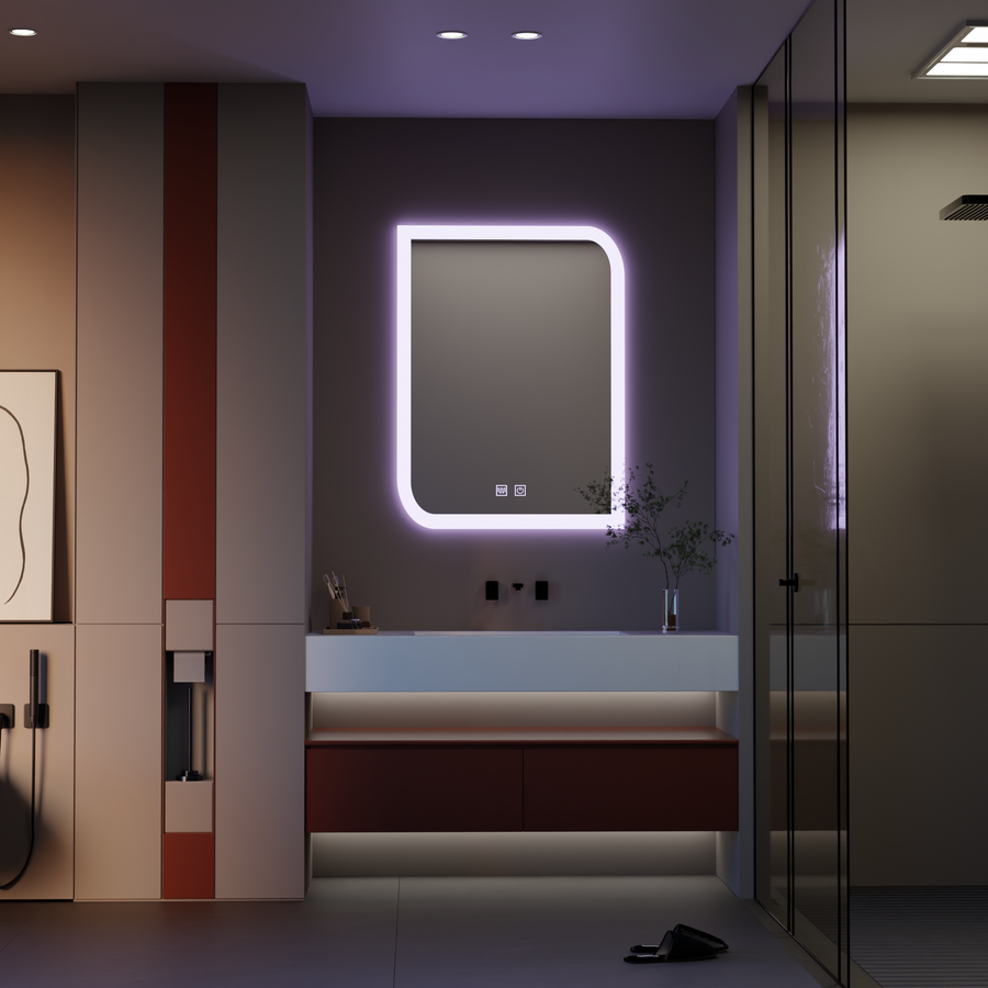 Rectangular LED Mirror, 60X80cm, E69S/60X80, Touch, Demist System