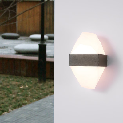 Outdoor LED wall light ICEBERG 10W Metal IP65 Black
