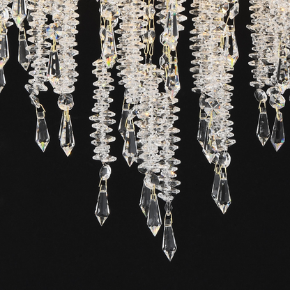 Crystal Chandelier CC9323/5FGD, 5x E14, Diameter 49cm, Gold