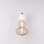 Suspended LED Chandelier LM550/3GD, 12W, Light 3000/4000/6000K, Gold